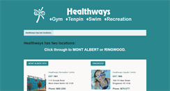 Desktop Screenshot of healthways.com.au